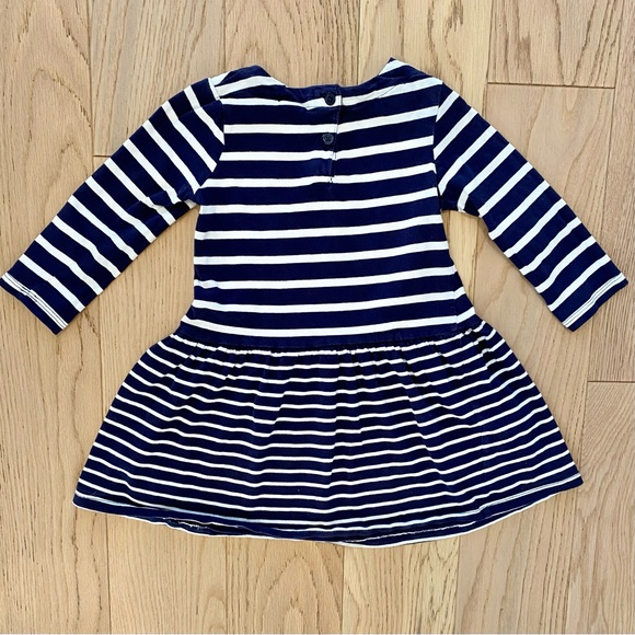 Baby GAP Navy and White Striped Dress Size 4T - Picture 2 of 3